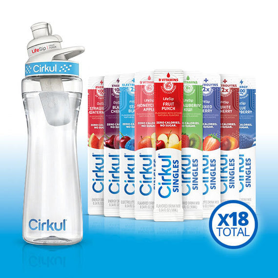 22oz. Plastic Bottle & GoSip® Black Cherry H2